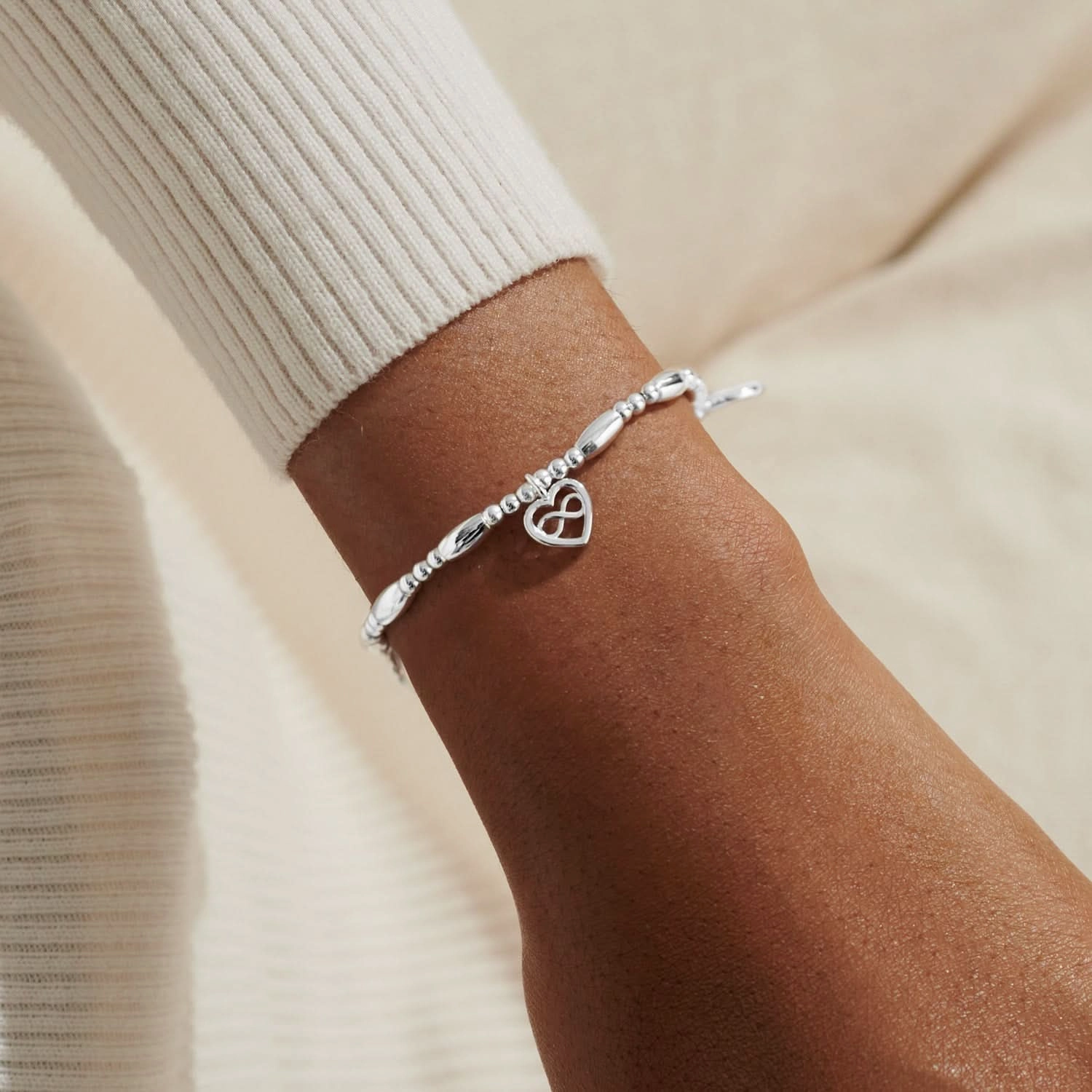Lifes A Charm Family Silver Plated Bracelet 7857