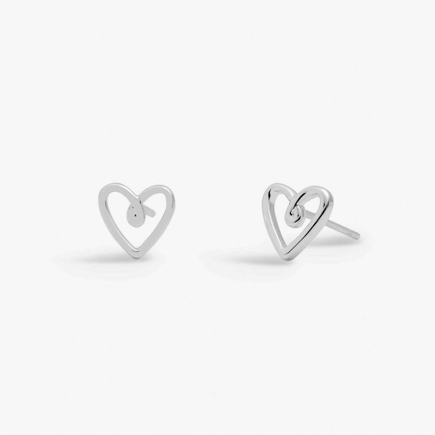 Lifes A Charm Friendship Silver Plated Earrings 7859