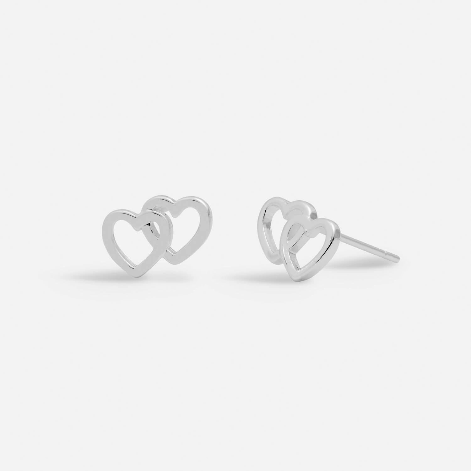 Lifes A Charm Friendship Silver Plated Earrings 7859
