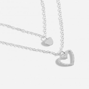 Lila Heart Layered Necklace 5914
