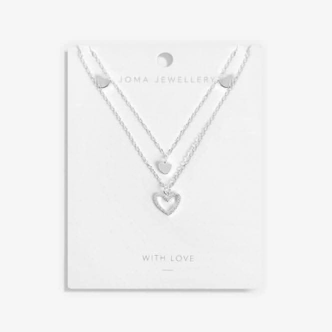 Lila Heart Layered Necklace 5914