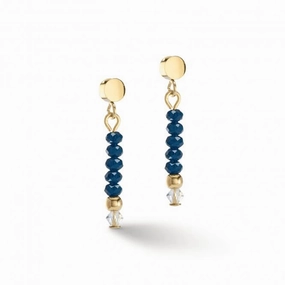 Little Twinkle Gold-Dark Blue Earrings 2033/21-0721