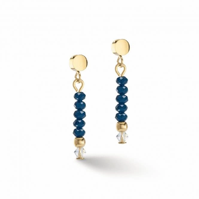 Little Twinkle Gold-Dark Blue Earrings 2033/21-0721