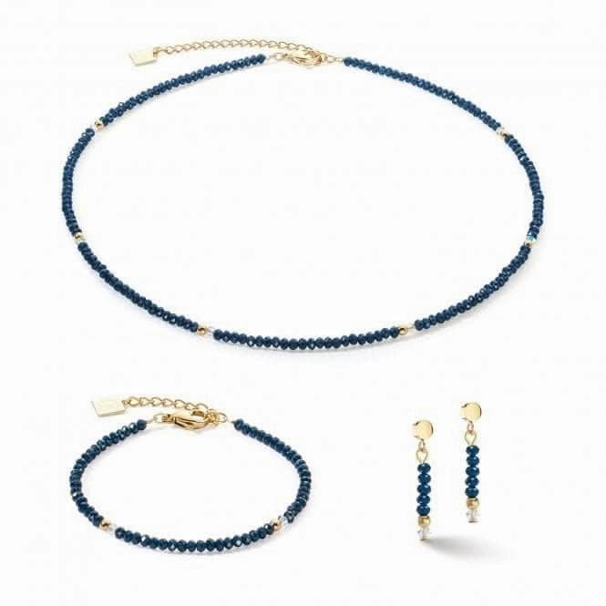 Little Twinkle Gold-Dark Blue Earrings 2033/21-0721