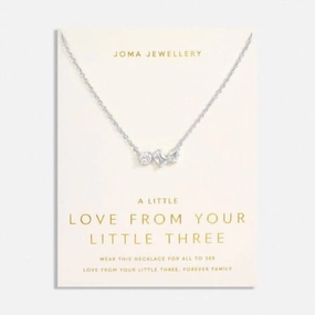 Love From Your Little Ones three Silver Plated 46cm   5cm  Necklace 7300
