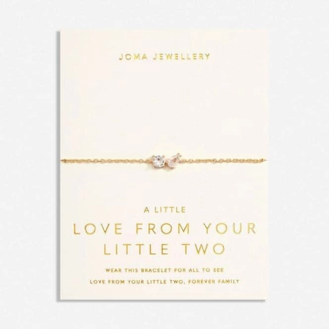 Love From Your Little Ones Two Gold Plated 18cm   3cm Bracelet 6919