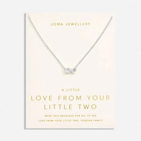 Love From Your Little Ones Two Silver Plated 46cm   5cm  Necklace 7299