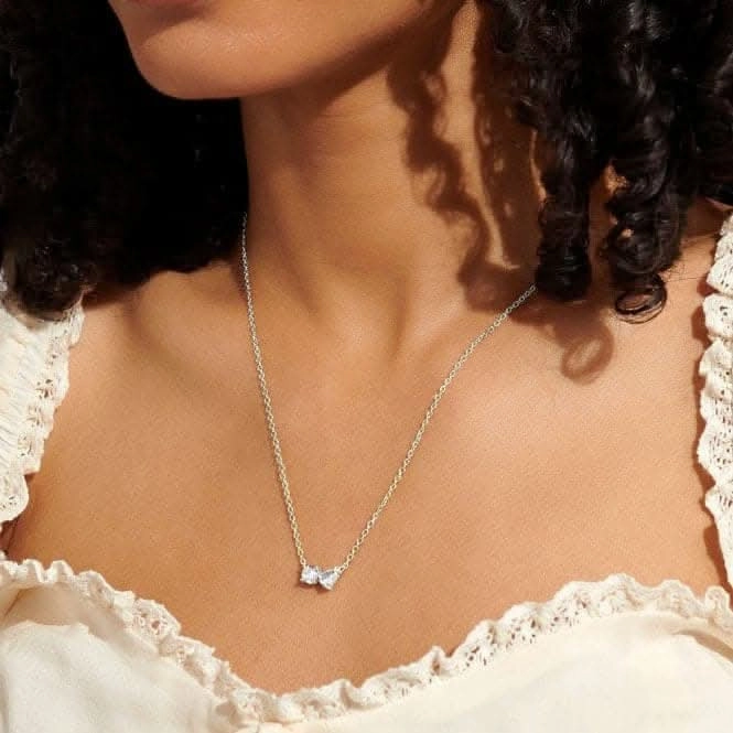 Love From Your Little Ones Two Silver Plated 46cm   5cm  Necklace 7299