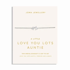 Love You Lots Love You Auntie Silver Plated Bracelet 7700
