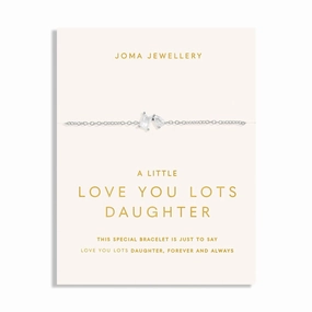 Love You Lots Love You Daughter Silver Plated Bracelet 7703