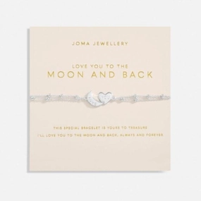 Love You To the Moon Back Silver Plated 18cm   3cm Bracelet 6730