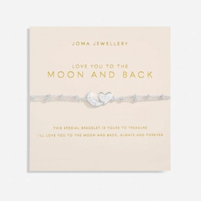 Love You To the Moon Back Silver Plated 18cm   3cm Bracelet 6730