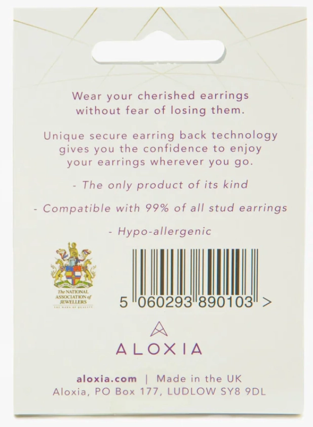 LOX  Secure Earring Backings (Pack of 2) - 3 colours