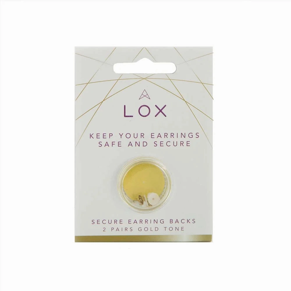 LOX  Secure Earring Backings (Pack of 2) - 3 colours