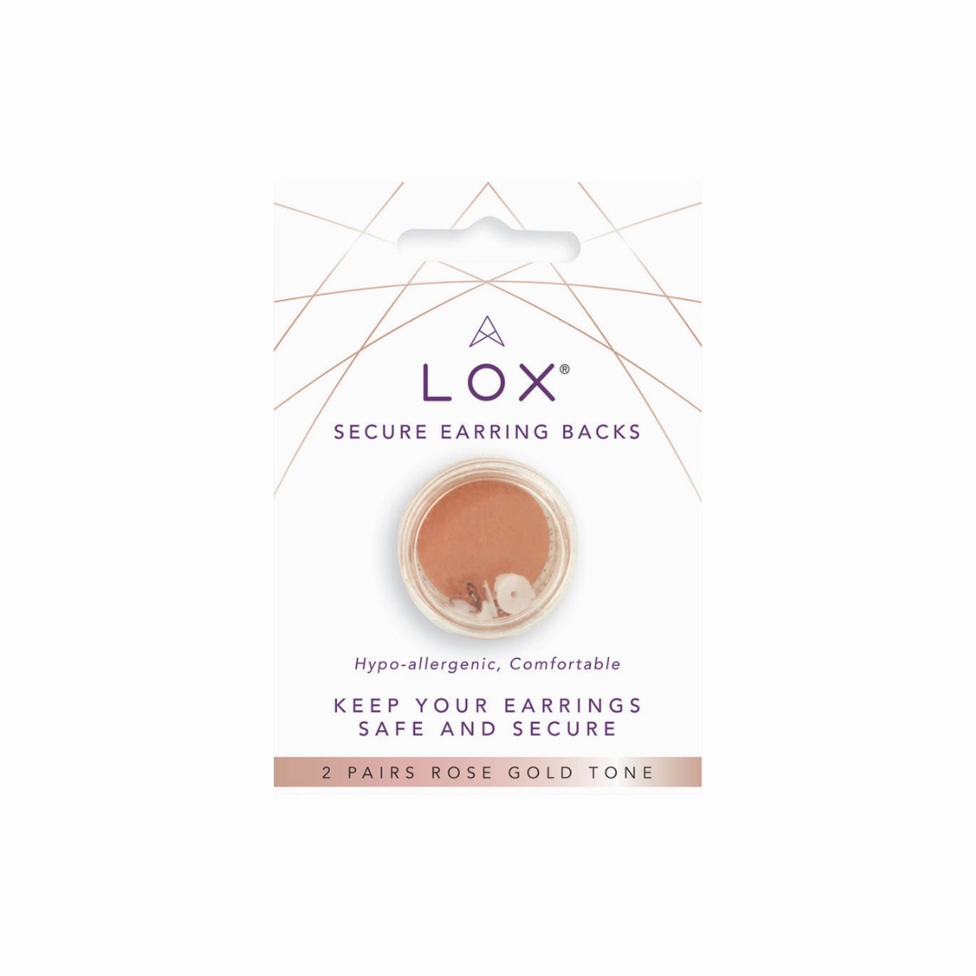 LOX  Secure Earring Backings (Pack of 2) - 3 colours