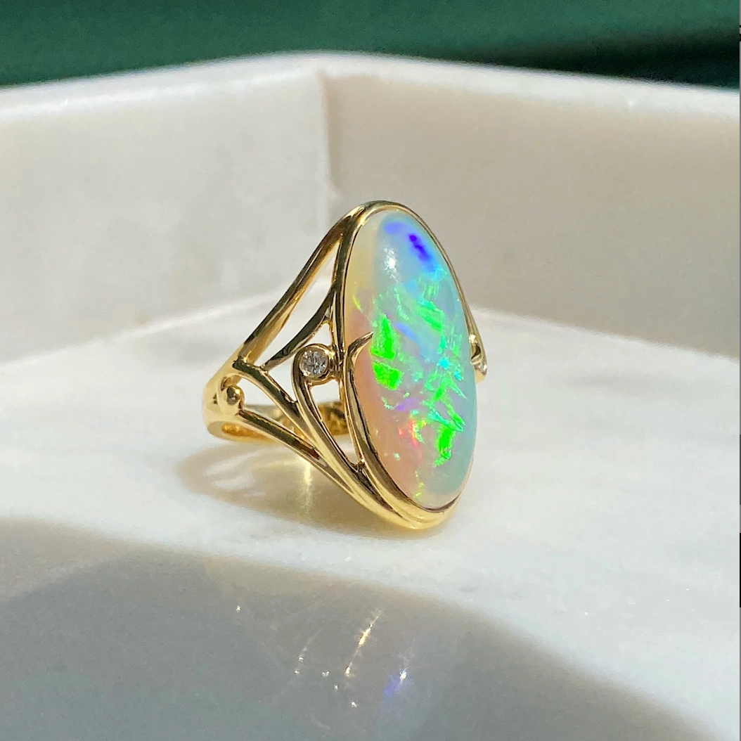 Lyla Opal Gold Ring