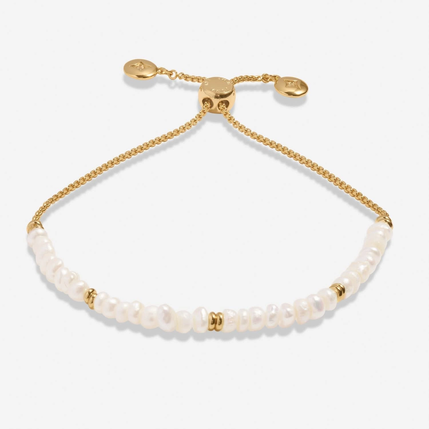 Manifestones Pearl Gold Plated Bracelet 7452