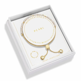 Manifestones Pearl Gold Plated Bracelet 7452
