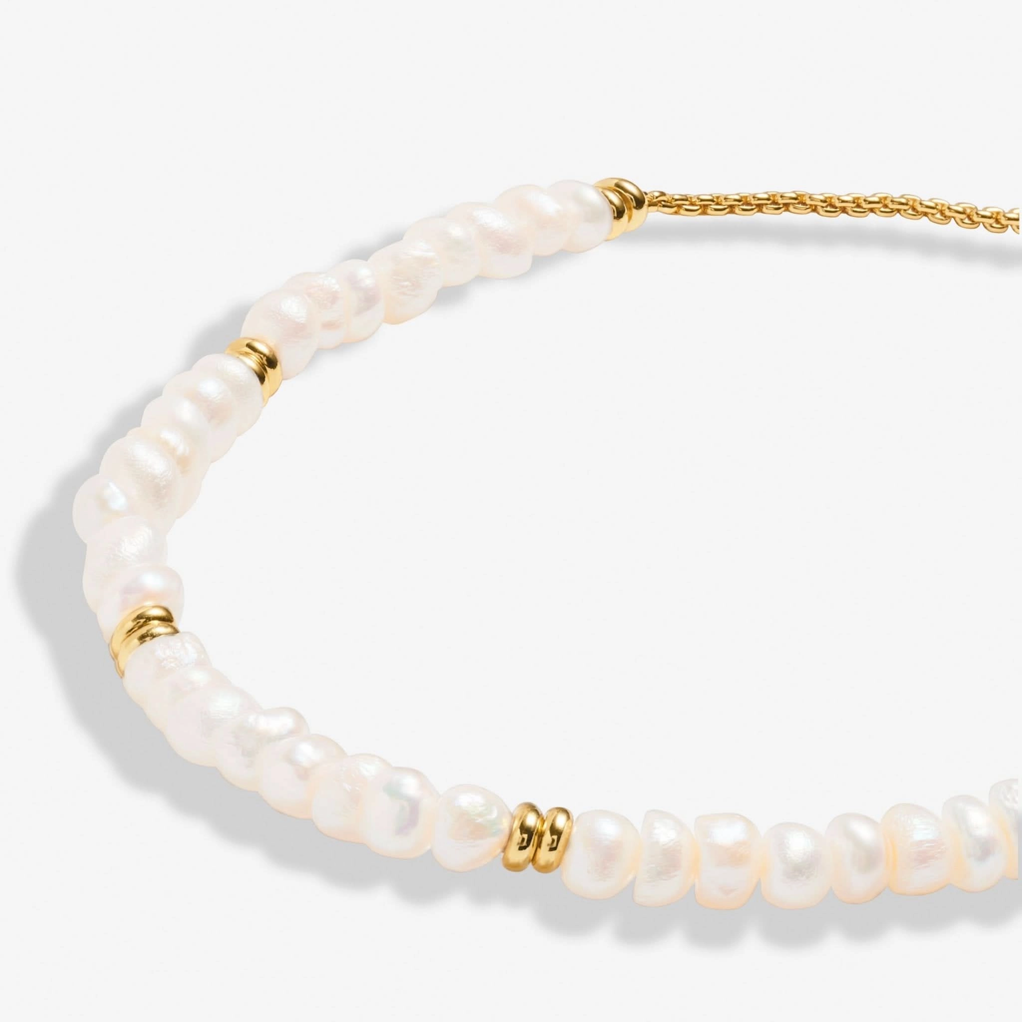 Manifestones Pearl Gold Plated Bracelet 7452