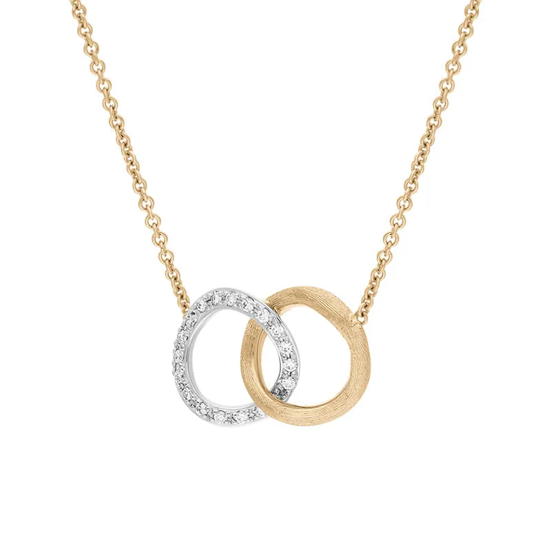 Marco Bicego Delicati 18ct Yellow Gold 0.14ct Diamond Necklace