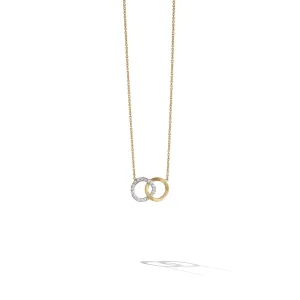 Marco Bicego Delicati 18ct Yellow Gold 0.14ct Diamond Necklace