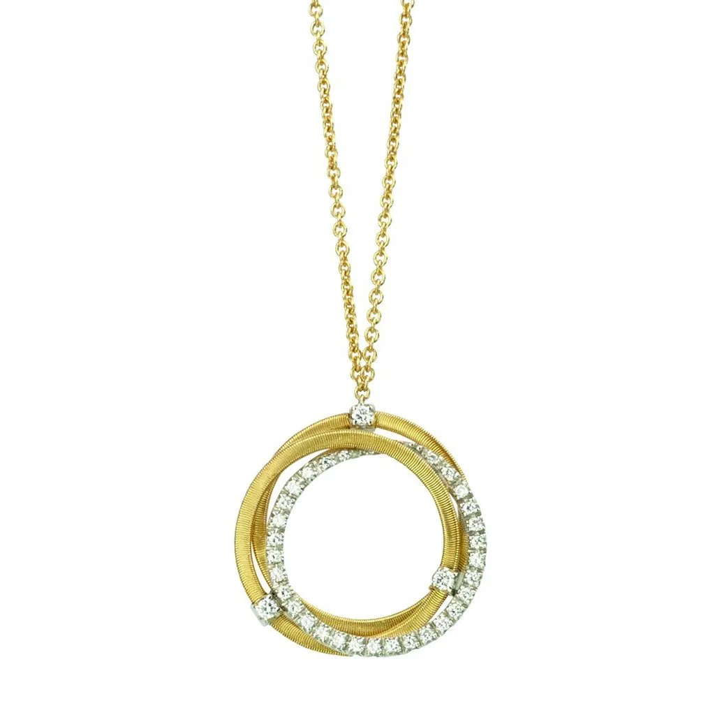 Marco Bicego Goa 18ct Yellow Gold 0.29ct Diamond Necklace