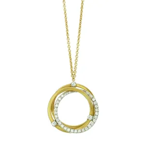Marco Bicego Goa 18ct Yellow Gold 0.29ct Diamond Necklace
