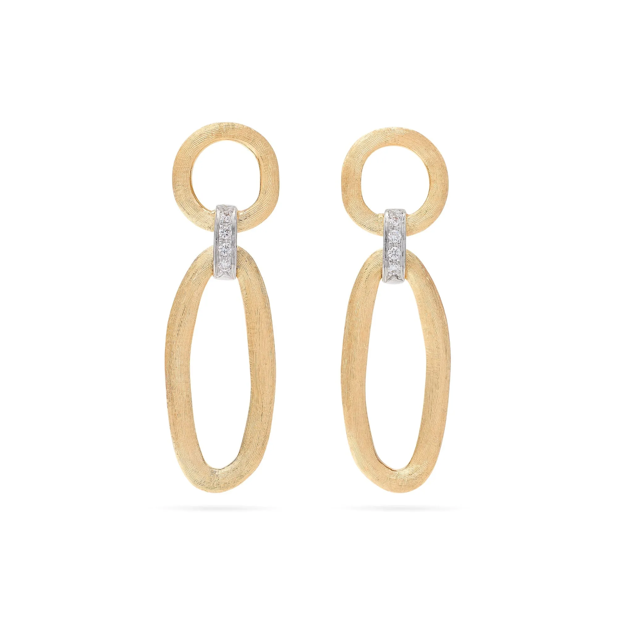 Marco Bicego Jaipur Link 18ct Yellow Gold Diamond Drop Earrings