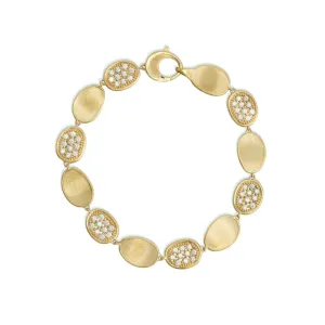 Marco Bicego Lunaria Alta 18ct Yellow Gold 1.20ct Diamond Bracelet