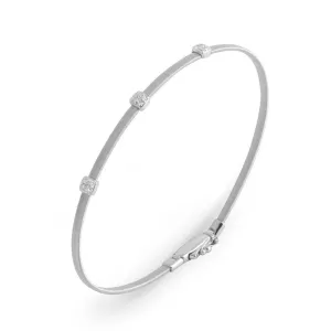 Marco Bicego Masai 18ct White Gold 0.09ct Diamond Bracelet