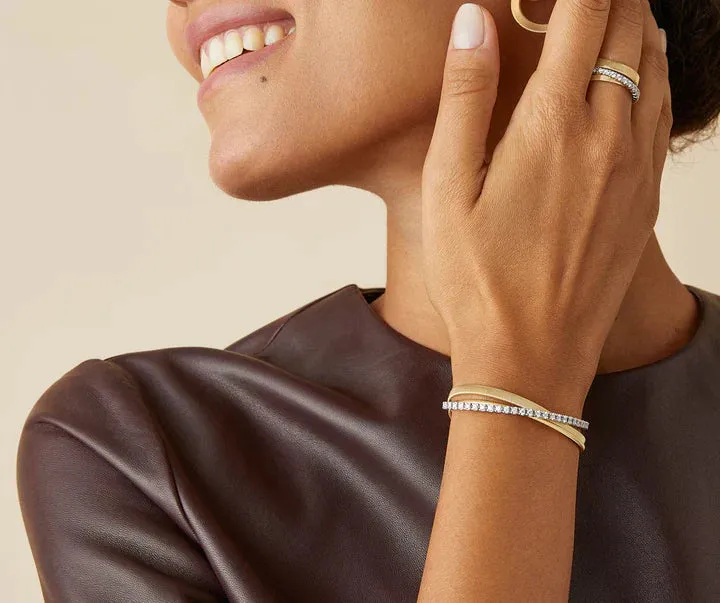 Marco Bicego Masai 18ct White Gold Diamond Bracelet
