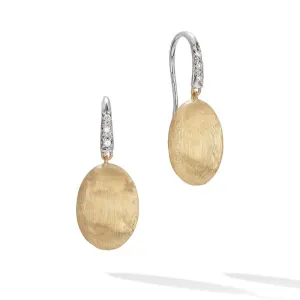 Marco Bicego Siviglia 18ct Yellow Gold Diamond Grande French Hook Earrings