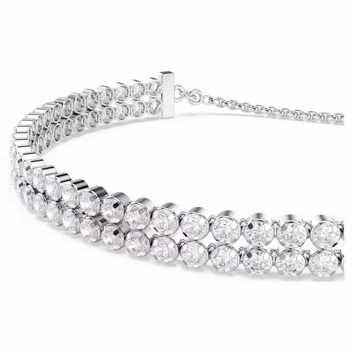 Matrix Round Cut Double Tennis Bracelet