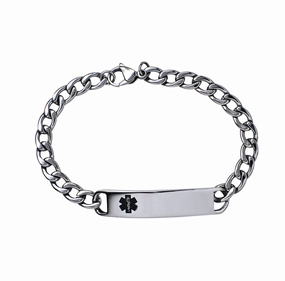 Mens Medical ID Bracelet