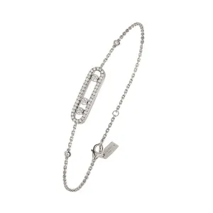 Messika Baby Move Pave 18ct White Gold 0.30ct Diamond Bracelet