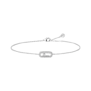 Messika Care(s) 18ct White Gold & Diamond Pav Bracelet