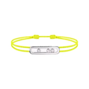 Messika Care(s) 18ct White Gold & Diamond Yellow Cord Bracelet
