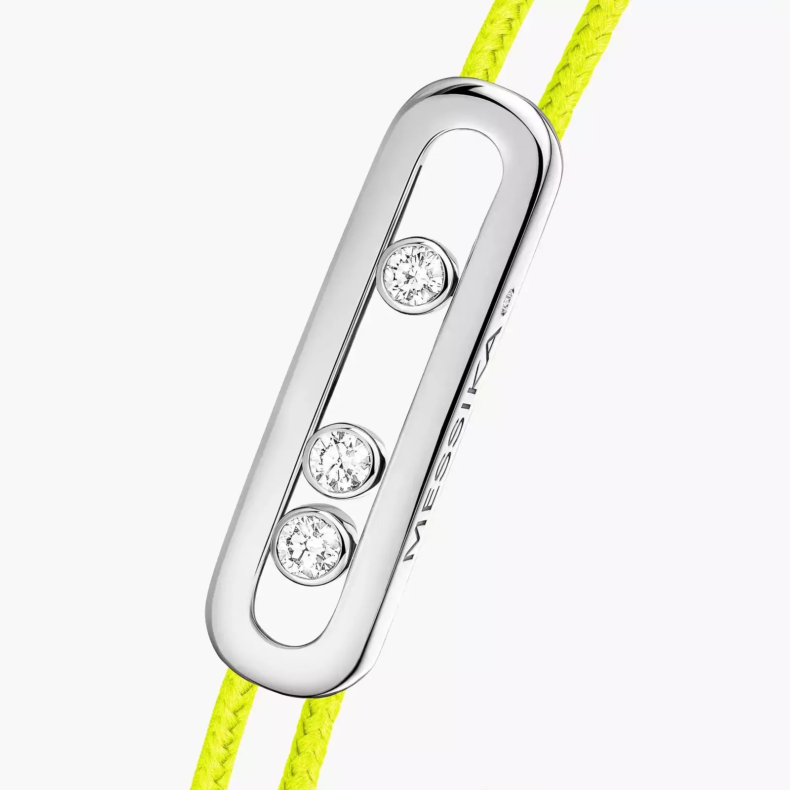 Messika Care(s) 18ct White Gold & Diamond Yellow Cord Bracelet