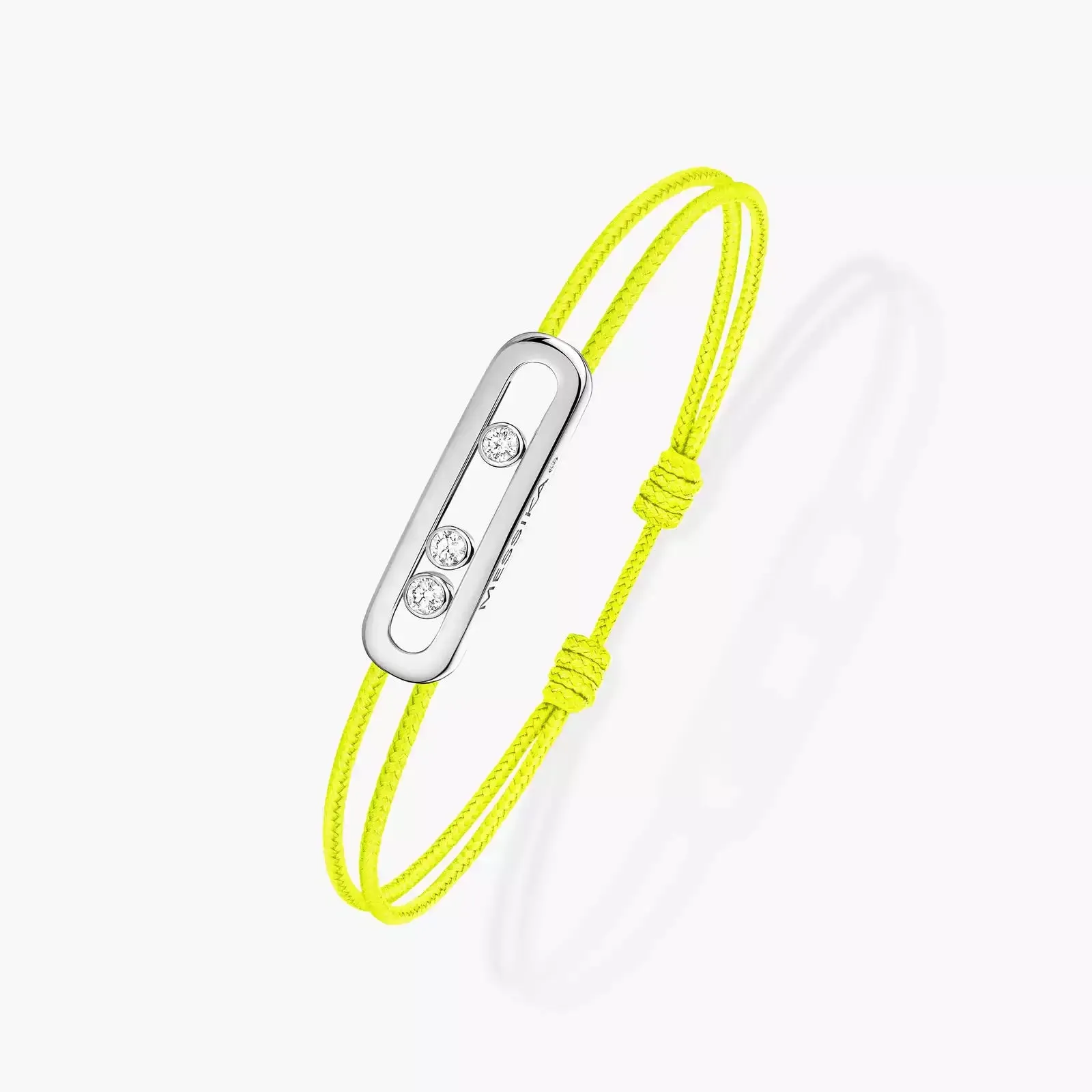 Messika Care(s) 18ct White Gold & Diamond Yellow Cord Bracelet