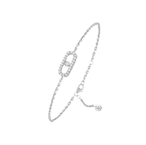 Messika Care(s) 18ct White Gold &amp; Diamond Children's Pav Bracelet