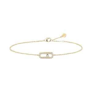 Messika Care(s) 18ct Yellow Gold & Diamond Children's Pav Bracelet