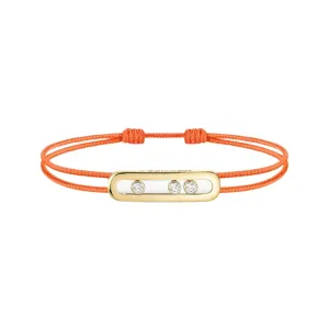 Messika Care(s) 18ct Yellow Gold & Diamond Orange Cord Bracelet