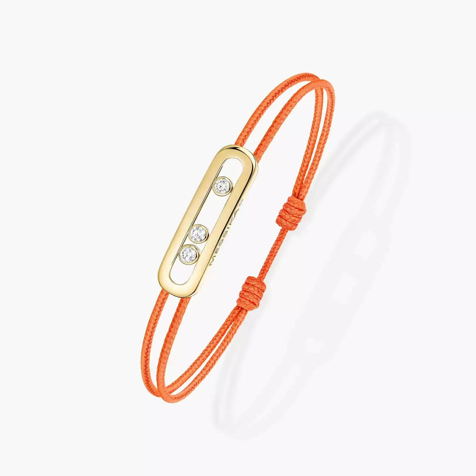 Messika Care(s) 18ct Yellow Gold & Diamond Orange Cord Bracelet