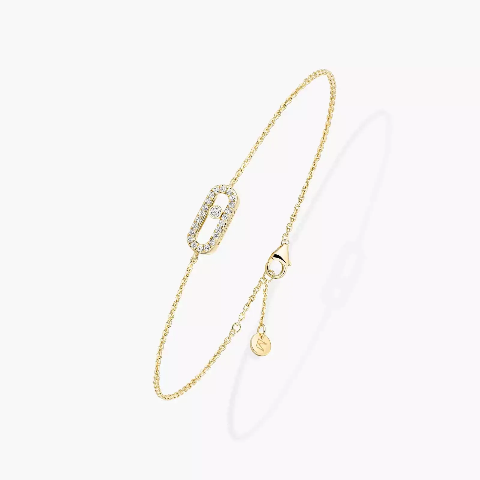 Messika Care(s) 18ct Yellow Gold & Diamond Pav Bracelet