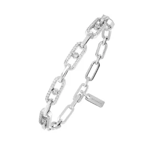 Messika Move Uno 18ct White Gold Diamond Multi Bracelet