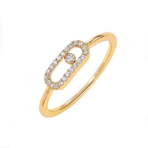 Messika Move Uno 18ct Yellow Gold 0.09ct Diamond Ring