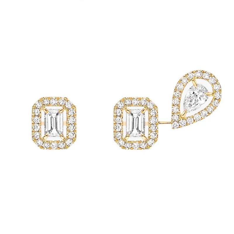 Messika My Twin 1   2 18ct Yellow Gold 0.45ct Diamond Stud Earrings
