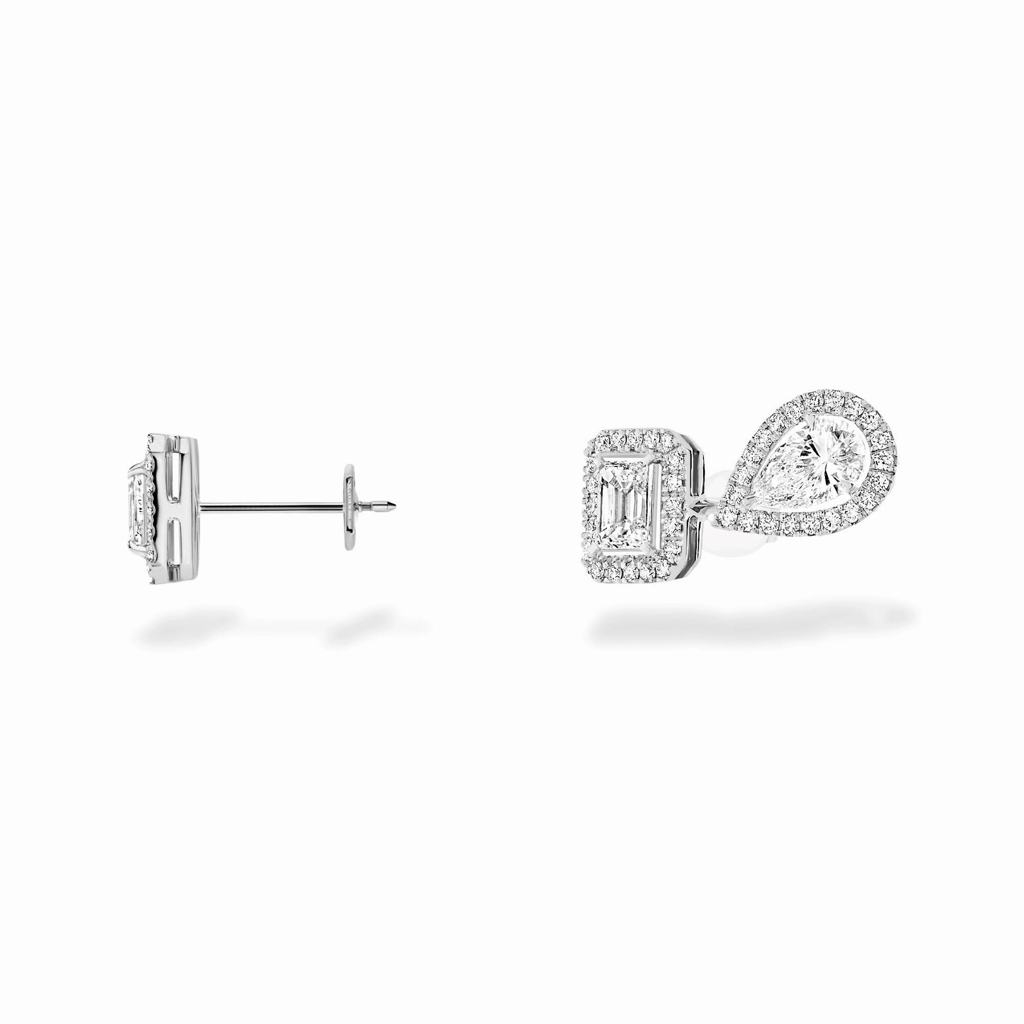 Messika My Twin 1   2 18ct White Gold 0.81ct Diamond Stud Earrings
