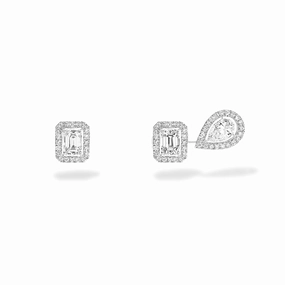 Messika My Twin 1   2 18ct White Gold 0.81ct Diamond Stud Earrings