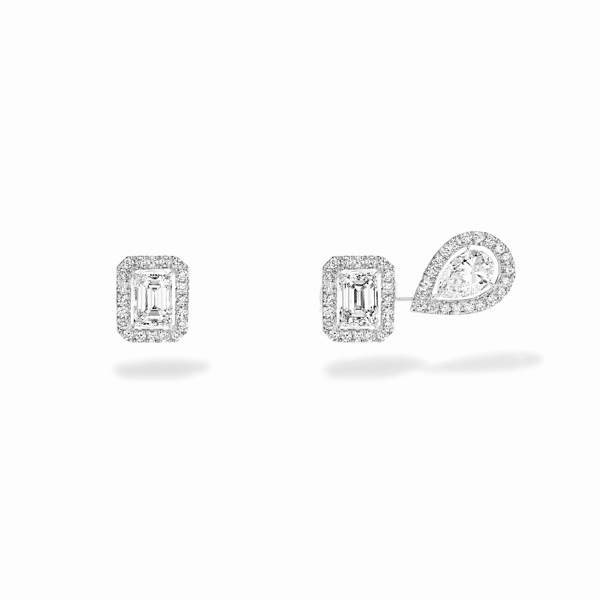 Messika My Twin 1   2 18ct White Gold 0.81ct Diamond Stud Earrings